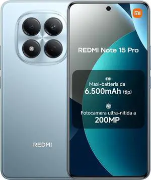 XIAOMI Redmi Note 15 Pro 4G LTE Ai (for Tmobile Mint Tello & Global) (256GB + 8GB) 6.77" 120Hz 200MP AI Camera Model 25100RA69G Unlocked Dual Sim Liberado (Glacier Blue) XIAOMI Redmi Note 15 Pro 4G LTE Ai (for Tmobile Mint Tello & Global) (256GB + 8GB) 6.77" 120Hz 200MP AI Camera Model 25100RA69G Unlocked Dual Sim Liberado (Glacier Blue)