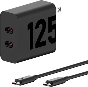 Motorola TurboPower 125W Duo - Multidevice Universal Charger With 6.6ft (2m) USB Type-C Cable US Specs Model PG38C066718 Motorola TurboPower 125W Duo - Multidevice Universal Charger With 6.6ft (2m) USB Type-C Cable US Specs Model PG38C066718