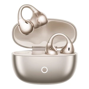 Realme Buds Clip Open-Ear Wireless Earbuds, 11mm Dual Magnet Drivers, 3D Spatial Audio, 36H Playtime, AI ENC, IP55, 45ms Low Latency (Titanium Gold) Realme Buds Clip Open-Ear Wireless Earbuds, 11mm Dual Magnet Drivers, 3D Spatial Audio, 36H Playtime, AI ENC, IP55, 45ms Low Latency (Titanium Gold)