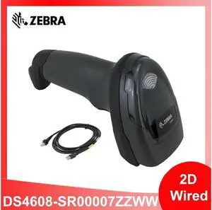 Zebra DS4608-SR00007ZZWW 1D 2D Area-imaging Handheld Barcode Scanner w USB Cable