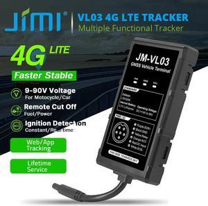 JIMIIoT VL03 Mini 4G Moto Car GPS Tracker With Real-time Tracking Smart Alert Waterproof Driving Behavior Remote Cut-Off Free APP
