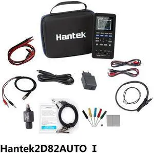 Hantek 2D82Auto Automotive Diagnostic 80MHz Oscilloscope 4in1 2CH+Multimeter+AWG (Hantek 2D82 Auto I)