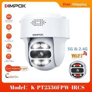 MECARE 5MP WiFi PoE Camera with Smart Color Night Vision Outdoor Security Camera No SD Card