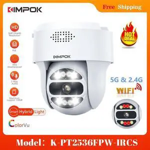 MECARE 5MP PoE WiFi Outdoor Security Camera with Smart Color Night Vision Audio