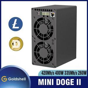 New Goldshell Mini Doge  Doge/LTC Bells Miner No PSU 335Mh/260W or 420Mh/400W without PSU