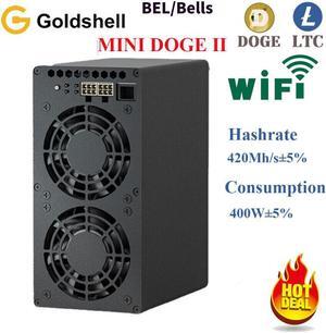 Goldshell Mini doge II Miner, 335Mh260W OR 420MH400W,WiFi versionDual digging without PSU