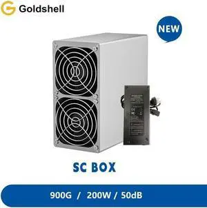 New Goldshell SC BOX 900GH/s 200W Mining SiaCoin with PSU