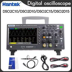 HanTek Digital Oscilloscope DSO2C15 USB Oscilloscope, Multimeter Tester, 2-Channel 100Mhz/150Mhz Storage  DSO2D10 DSO2C10 DSO2D15