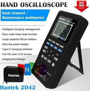 Hantek 2D42 Digital 2in1 2CH Oscilloscope+Multimeter 40MHz Bandwidth DMM Tester