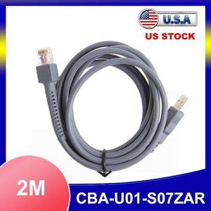 5Pcs USB Cable Barcode Scanner Cord For Symbol LS2208 DS9208 CBAU01S07ZAR 6FT