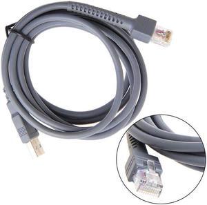 5-Pcs USB Cable Barcode Scanner Cord For Symbol LS2208 DS9208 CBA-U01-S07ZAR 6FT