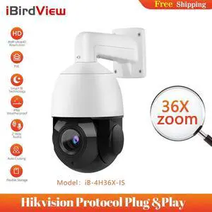 4K PoE PTZ Security Camera System 360° View 36X Optical Zoom Auto Tracking