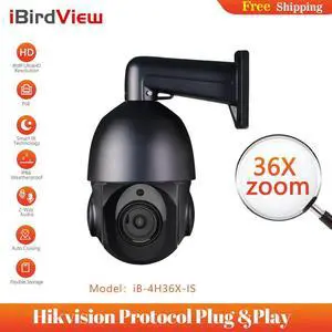 8MP PTZ Dome PoE IP Camera Outdoor with Pan/Tilt 36X Zoom Auto Tracking IP66