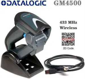 Datalogic GM4500-BK-433K1 Gryphon GM4500 Wireless 2D Barcode Scanner with Cradle