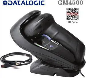Original Datalogic GM4500 PN:GM4500-BK-433K1 2D USB Barcode Scanner Black