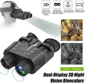 NV8000 1080P Digital Night Vision Goggle Binocular 32GB Zoom IR 850nm NVG Helmet