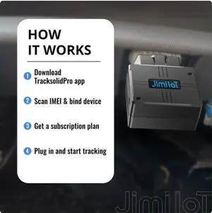 JIMIMAX VL502 Plug & Play Alarm Locator Real-Time GPS Tracker Waterproof Case