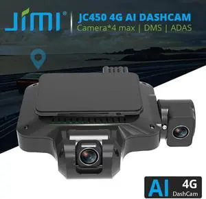 Jimi JC450 4G GPS Vehicle Camera 4 Channes Live Video GPS Tracking Wifi Monitor