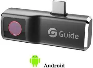 Guide Mobir Air Thermal Imaging Night Camera for Android /Phone Type C Infrared Imager Pipeline Repair Industrial Inspection Color: Silver