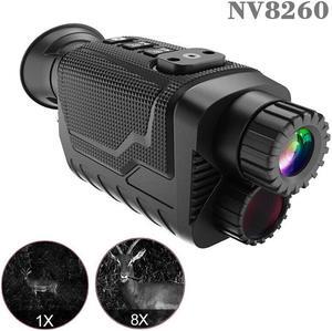 Night Vision Monocular 4K 1080P HD 8X Digital Zoom 400M Infrared 3000mAh Battery