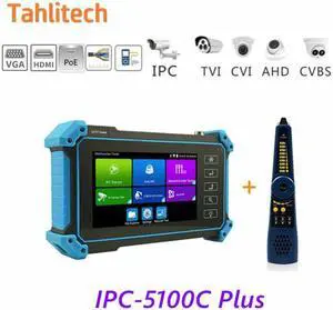 5.4" IPC-5100C Plus CCTV Tester IP Tester 4K Monitor Testers HDMI VGA CCTV for IPC POE AHD CVI TVI SDI Cable Testing