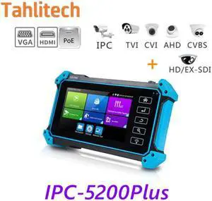 5.4" IPC-5200 Plus CCTV Tester IP Tester 4K Monitor Testers HDMI VGA CCTV for IPC POE AHD CVI TVI SDI Cable Testing