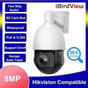 iBirdView  Protocol 8MP 36x Zoom 2-way Audio IP66 POE IP PTZ Camera