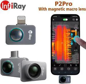 InfiRay P2 Pro Thermal Camera 25 Hz Thermal Imager for iPhone  iOS 256x192 IR Thermal +Magnetic Macro lens