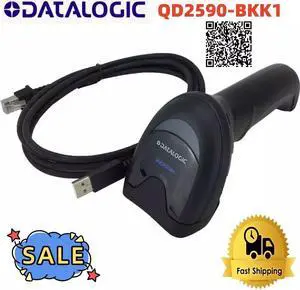 Datalogic QD2590-BKK1 Corded Area Imager Barcode Scanner 2D Imager W/Cable