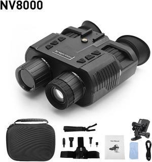 NV8000 4K 3D Night Vision Binoculars Infrared Head Mounted Goggles  Outdoor
