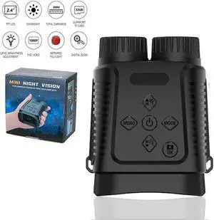 1080P Mini Night Vision Binoculars NV1182 12MP Digital Binoculars 2.4" HD Screen