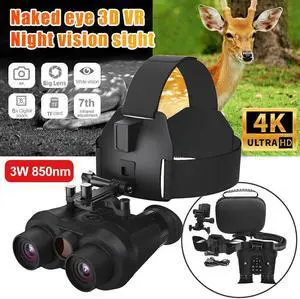 VRNV300 4K Naked Eye 3D VR Infrared Night Vision IR Binoculars 6X Digital Zoom