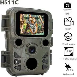 Long-range Night Vision 4K Wildlife Trail Camera Mini Hunting Camera H511C NEW