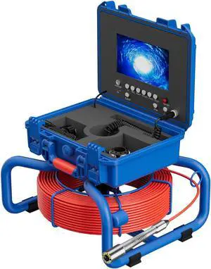 7" AHD 1080P AHD video screen Pipeline Industrial Endoscope Inspection Video Camera,with metre counter