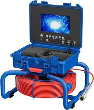 7inch Sewer Pipe Inspection Camera 30M Drain Sewer Pipeline Industrial Endoscope