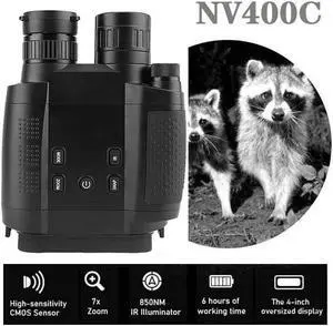 NV400C IR 3X Night Vision Goggles Camera 1280X960 Binoculars Telescope 5 levels