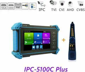 Rsrteng 5" IPS 4K Touch Screen Camera Tester Test POE 5100C Plus
