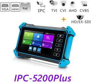 Rsrteng 5" IPS 4K Touch Screen Camera Tester Test POE 5200 Plus