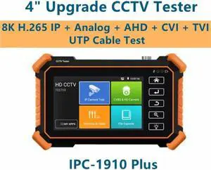 4-inch 8K H.265 Camera Tester HDMI VGA IP Camera Tester 1910 Plus