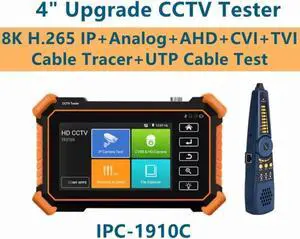 4inch 8K IPC-1900 Plus IP Camera Tester PoE WIFI Tester Monitor 1910C Plus