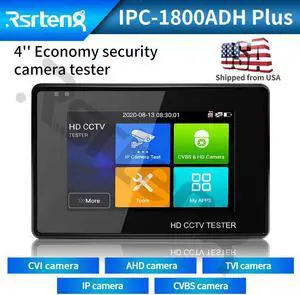 Rsrteng 4" IP Camera Tester 4K 12MP POE IPC-1800ADH Plus
