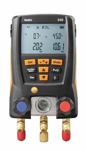 Testo 549 Refrigeration Digital Manifold HVAC Gauge Meter 0560 0550 TE549