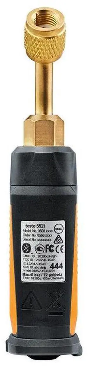 Testo 552i Wireless Vacuum Probe for HVAC Systems Handheld Test Probe 0564 2552