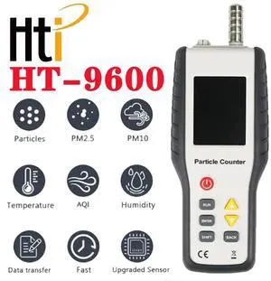 HT-9600 PM2.5 Detector Air Quality Monitor Particle Counter Gas Analyzer Meter