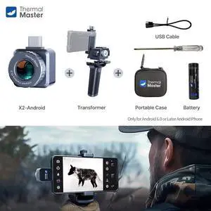 50Hz X2 Night Vision to Hunt 15X Zoom Thermal Monocular Imaging Camera Binocular