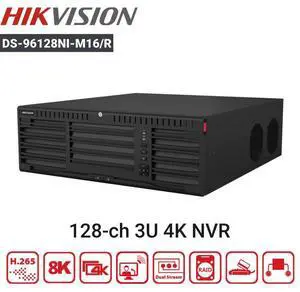 HI,K DS-96128NI-M16/R CCTV NVR 128 Channel Security Network Video Recorder