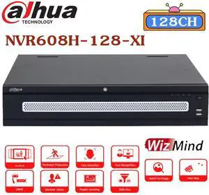 D,H 128CH NVR608H-128-XI 2U 8HDDs AcuPick WizMind 2U SMD Plus H.265+ EPTZ NVR
