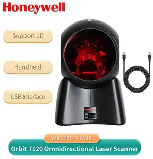 Hon,eywell Orbit 7120 (MK7120-31A38) Omnidirectional Barco,de Scann,er W/ USB Cable