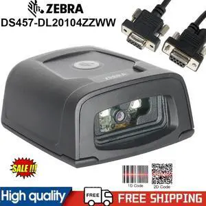 Ze,bra DS457-DL20104ZZWW Fixed Mount 1D 2D Barco,de Scann,er RS232 Cable Kit