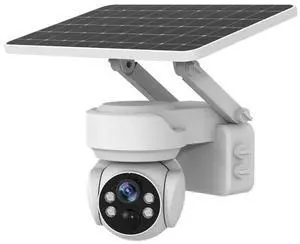 1080P PTZ Solar Wifi /4G Camera Night Vision 30m 4X Digital Zoom 2 Way Audio White WIFI